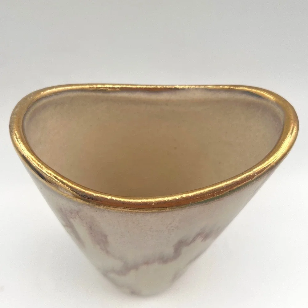 Vintage Jasba Keramik West German Vase MCM‎ Ceramic Gradient, Drip Glaze  50s